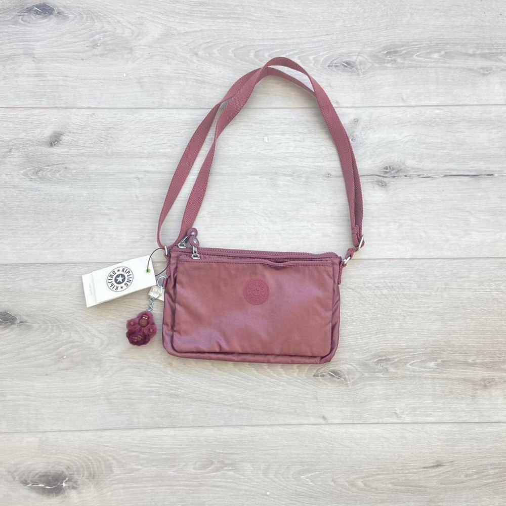 kipling purple shoulder bag